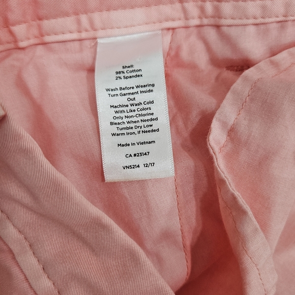Talbots Women's Girlfriend Chino Pants Size 6 Pink/Coral - Picture 4 of 7